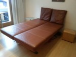 Design Leder Sofa mit Bettfunktion