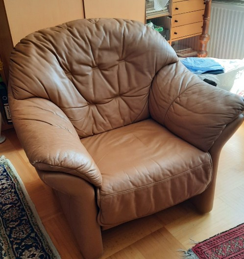Lederfauteuil / Ledersessel
